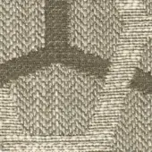 Woven fabric texture, beige and olive tones, geometric diamond pattern with raised threads and subtle sheen, sample labeled “g 465”.